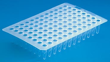 Produktfoto: 25 x 96-well PCR Platte ohne Rahmen